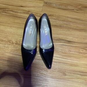 Prada Glossy Black Heels